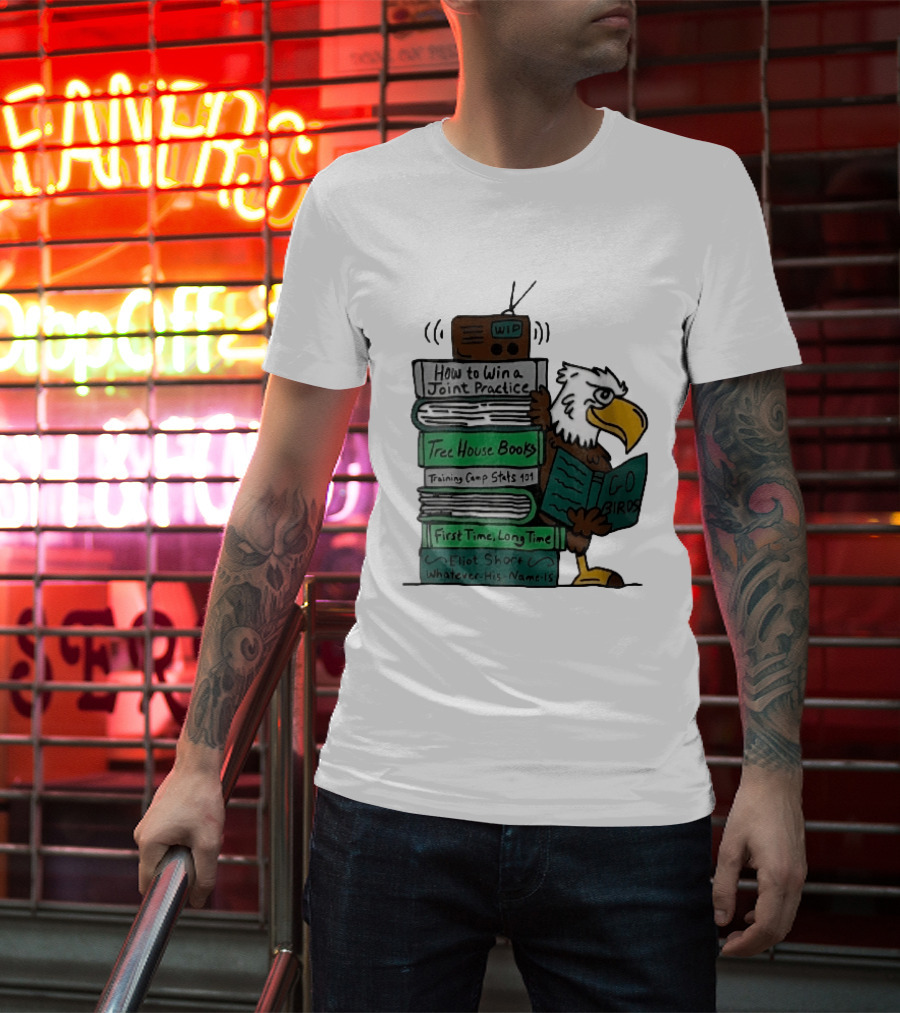 How To Win A Joint Practice Eliot Short Cartoon Eagle Go Birds Tree House Books T-Shirt