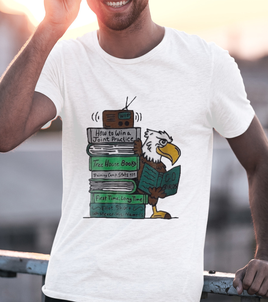 How To Win A Joint Practice Eliot Short Cartoon Eagle Go Birds Tree House Books T-Shirt