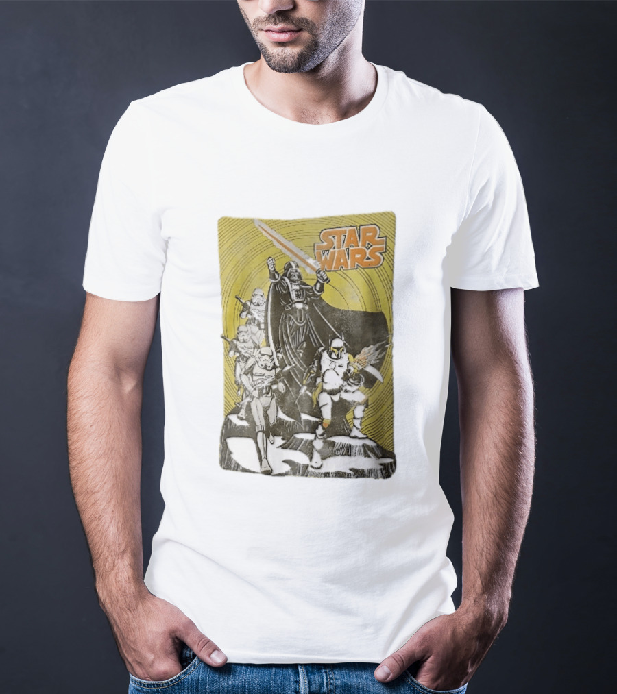 Star Wars Darth Vader Boba Fett Stormtroopers Comic Cover T-Shirt