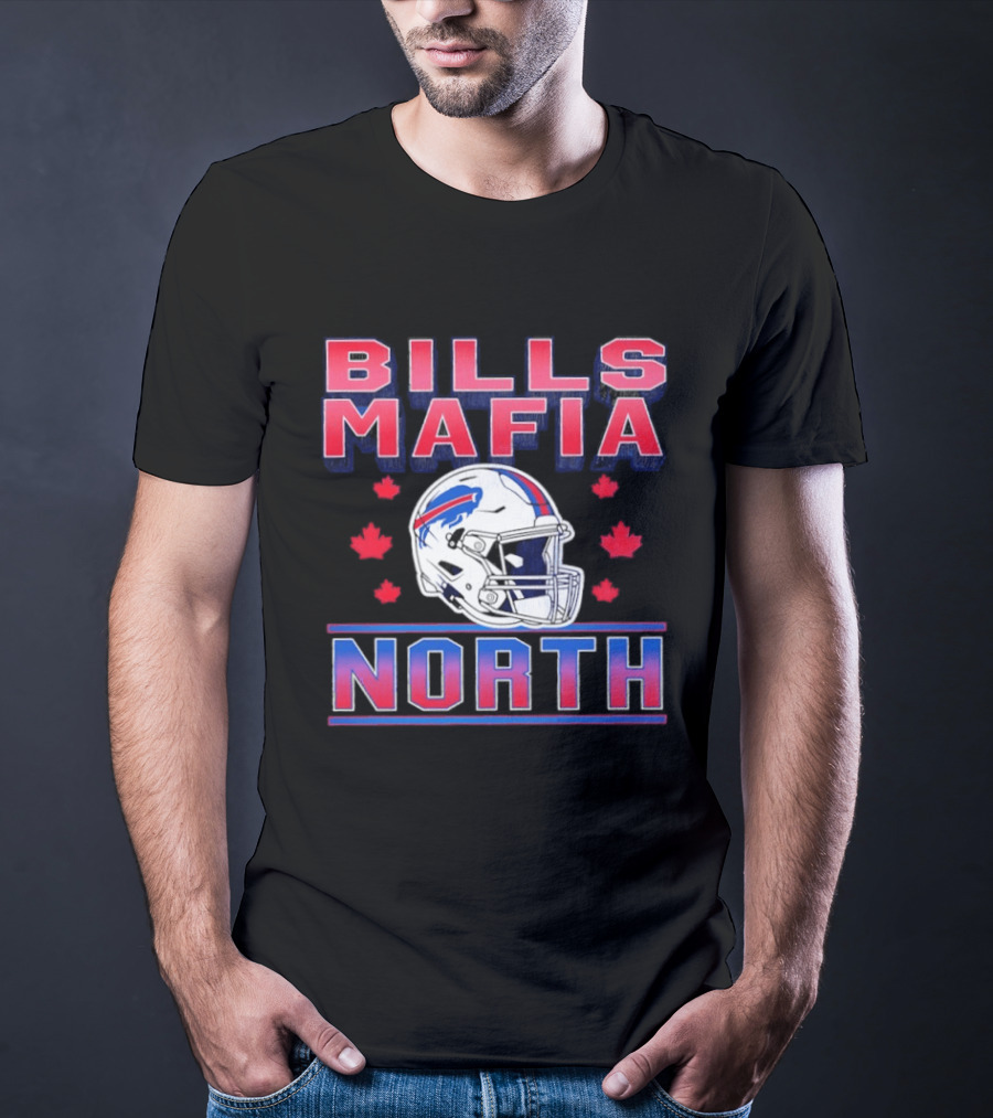 Bills Mafia North Helmet Canadian Fall Maple Leafs T-Shirt