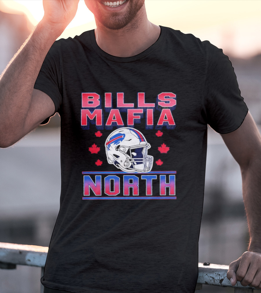 Bills Mafia North Helmet Canadian Fall Maple Leafs T-Shirt