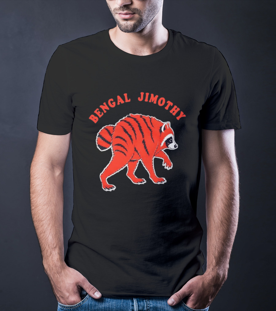 Bengal Jimothy Raccoon Cincinnati Bengals Fan T-Shirt