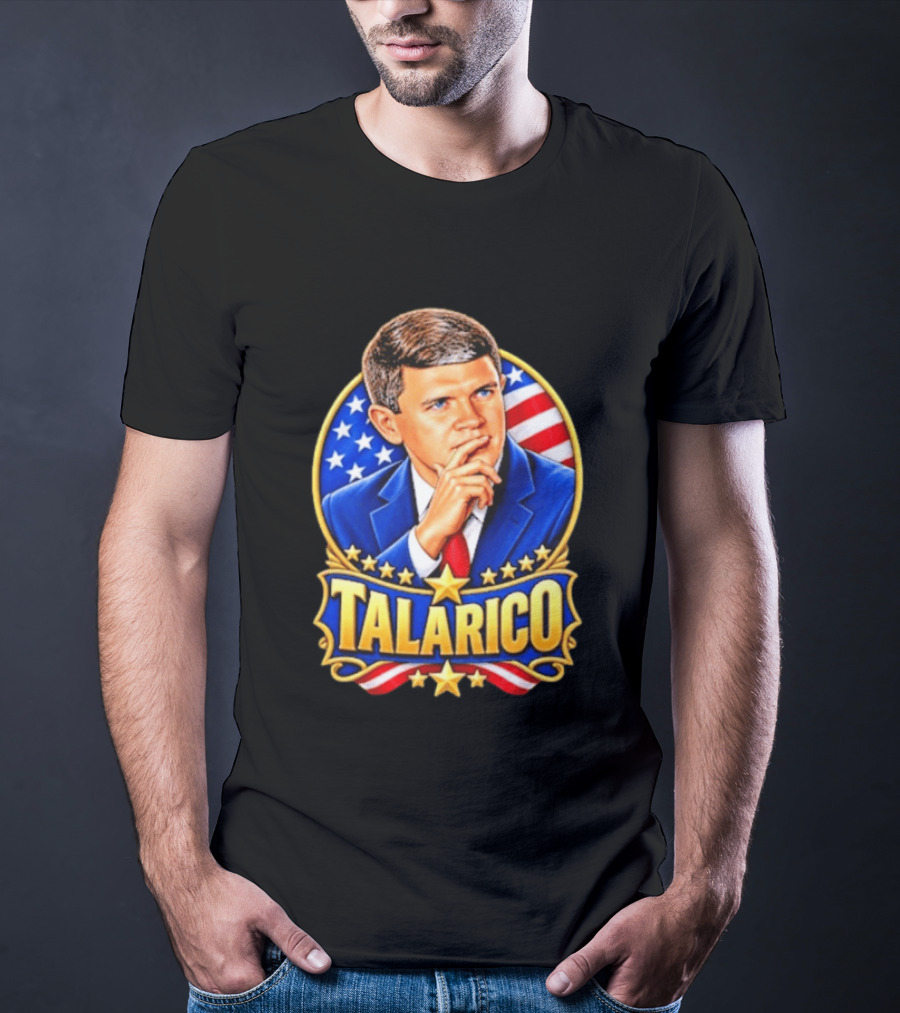 Talarico Presidential Style With American Flag T-Shirt