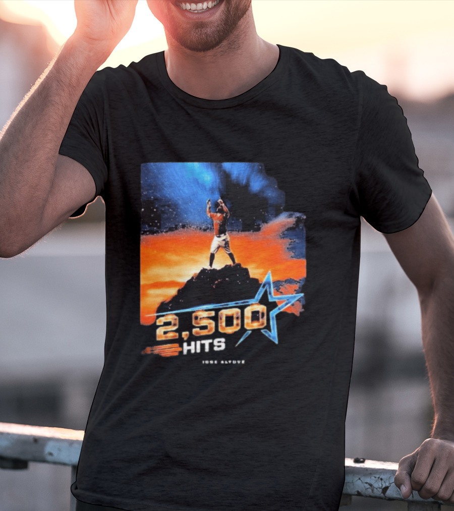 Jose Altuve 2500 Hits Milestone Houston Astros MLB T-Shirt