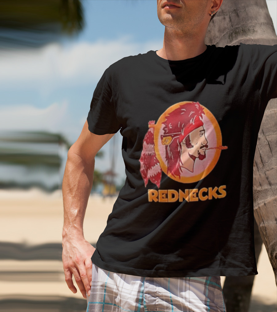 Rednecks Mullet Man Bandana Coonskin Tail Original Washington Alternative T-Shirt