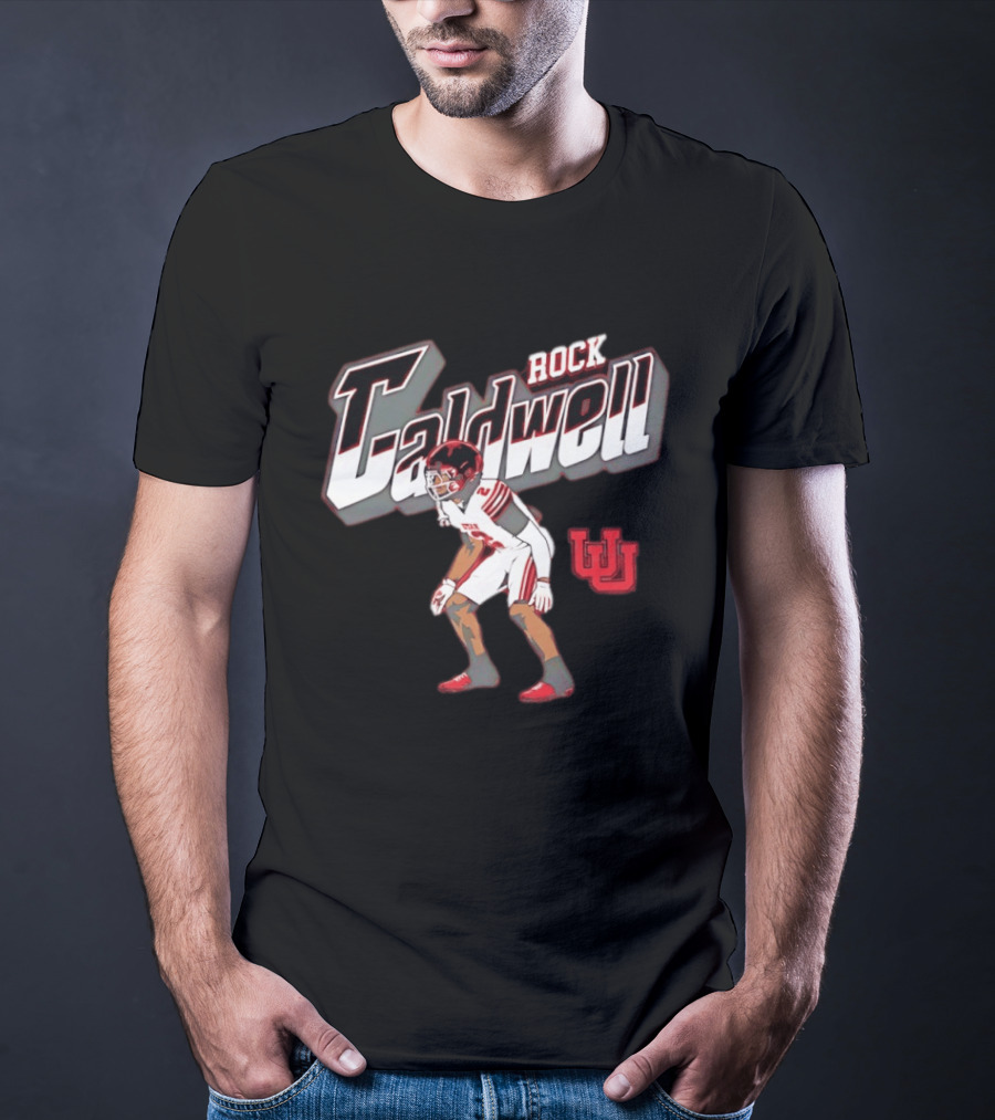 Utah Utes Rock Caldwell Football Number 2 Player U T-Shirt