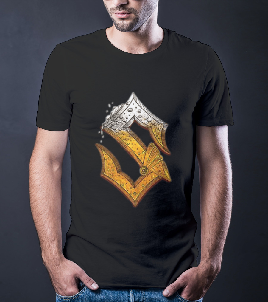Sabaton Store Noch Ein Bier 2026 Letter S Beer Foam T-Shirt