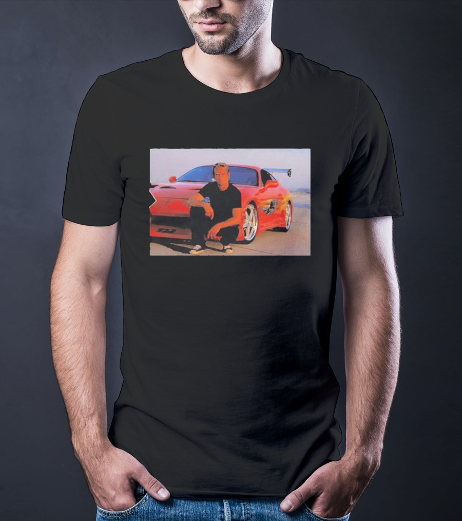 Dad Birthday Paul Walker Nissan Skyline R34 Father's Day Racing Fan T-Shirt