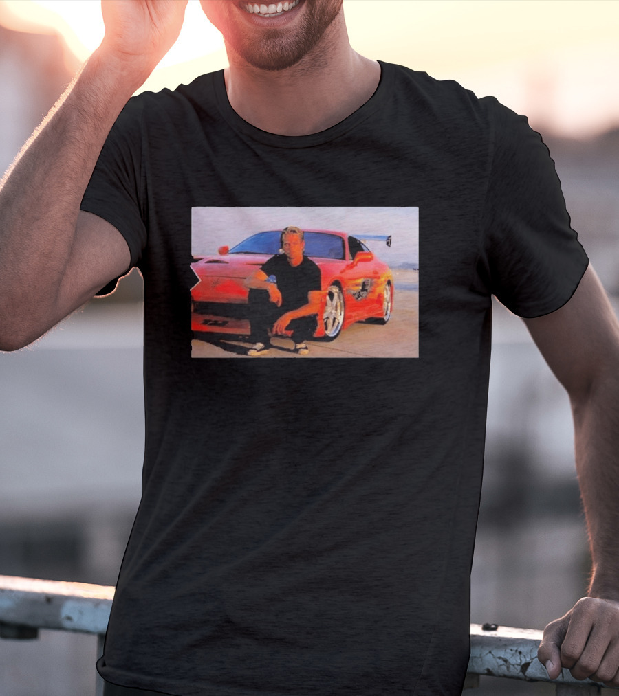 Dad Birthday Paul Walker Nissan Skyline R34 Father's Day Racing Fan T-Shirt