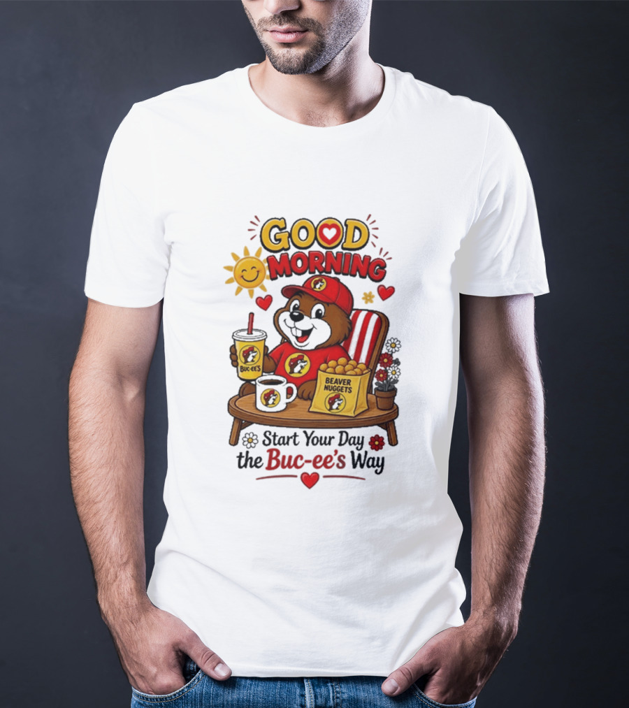 Good Morning Beaver Nuggets Buc Ee's Start Your Day The Buc Ee's Way T-Shirt