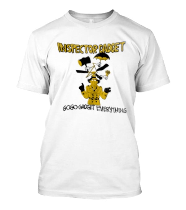Inspector Gadget GoGo Gadget Everything Phrases And Iconic Imagery From The Classic Animated Series T-Shirt