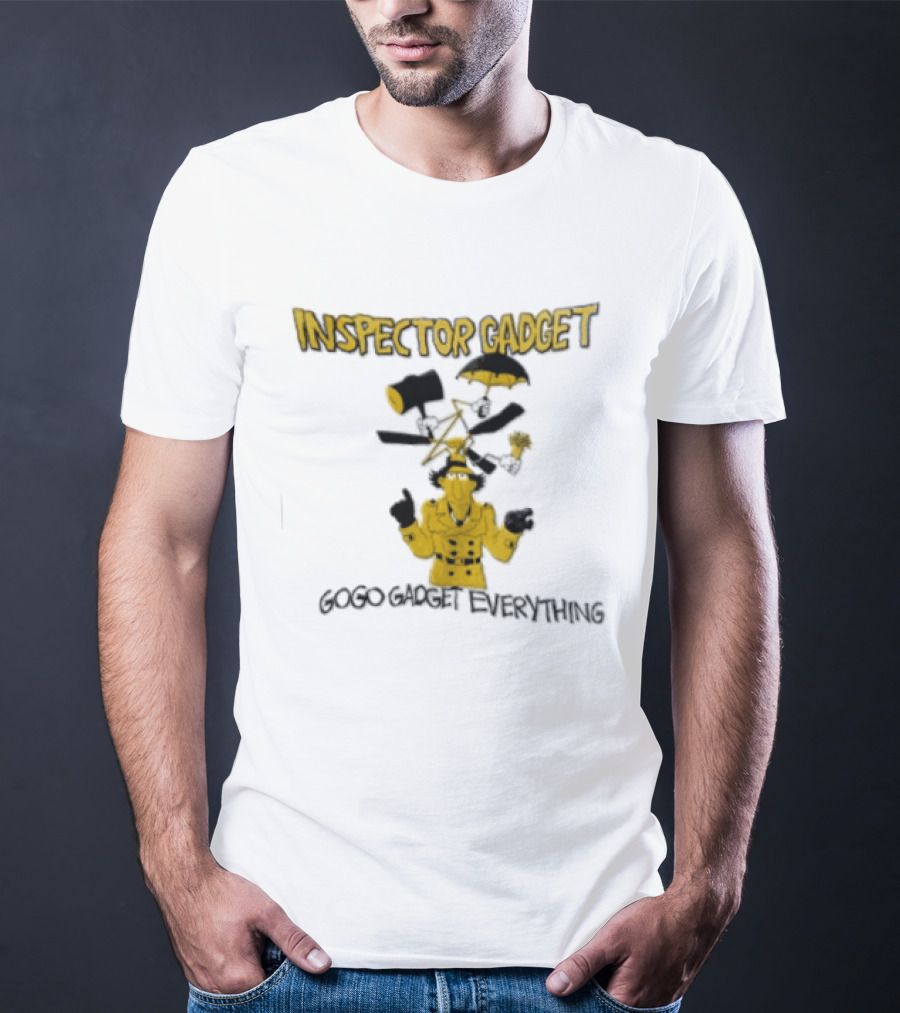 Inspector Gadget GoGo Gadget Everything Phrases And Iconic Imagery From The Classic Animated Series T-Shirt