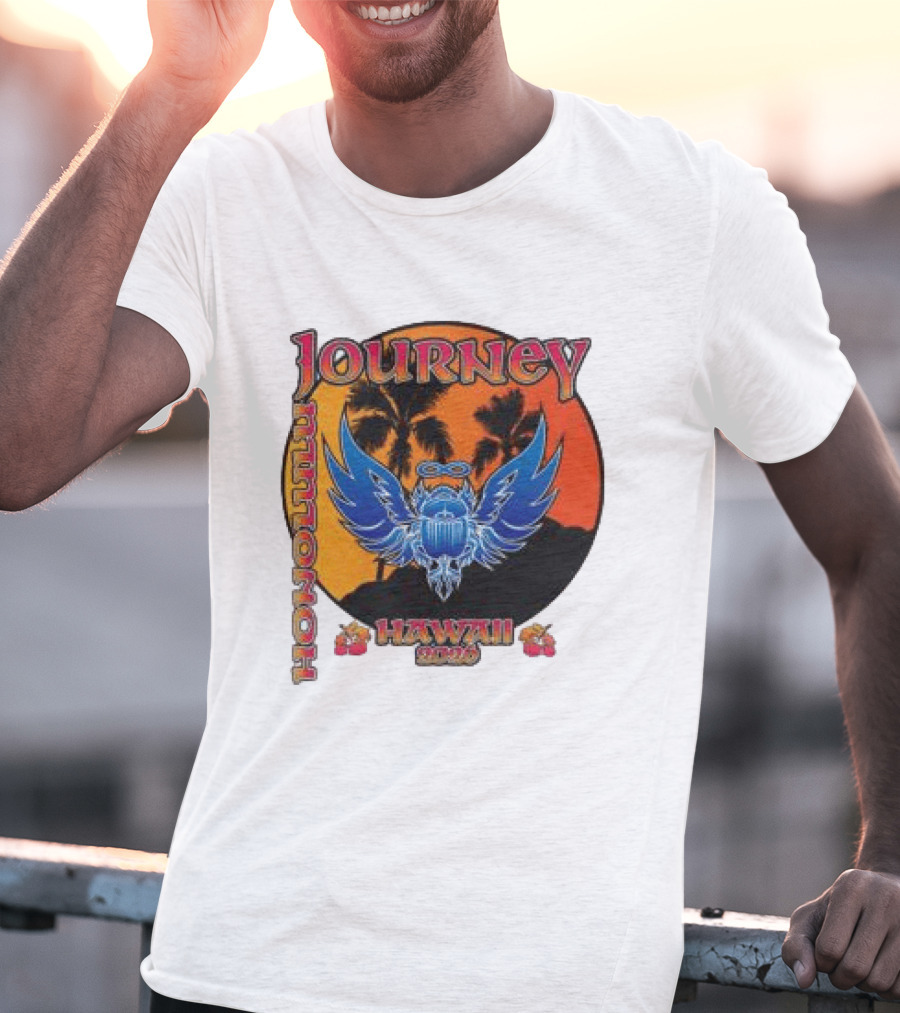 Journey Hawaii 2020 Event Vintage Style Palm Tree And Scarab T-Shirt