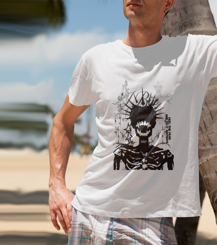 Swixxz Bite Back Jumbo Skeleton Cross T-Shirt