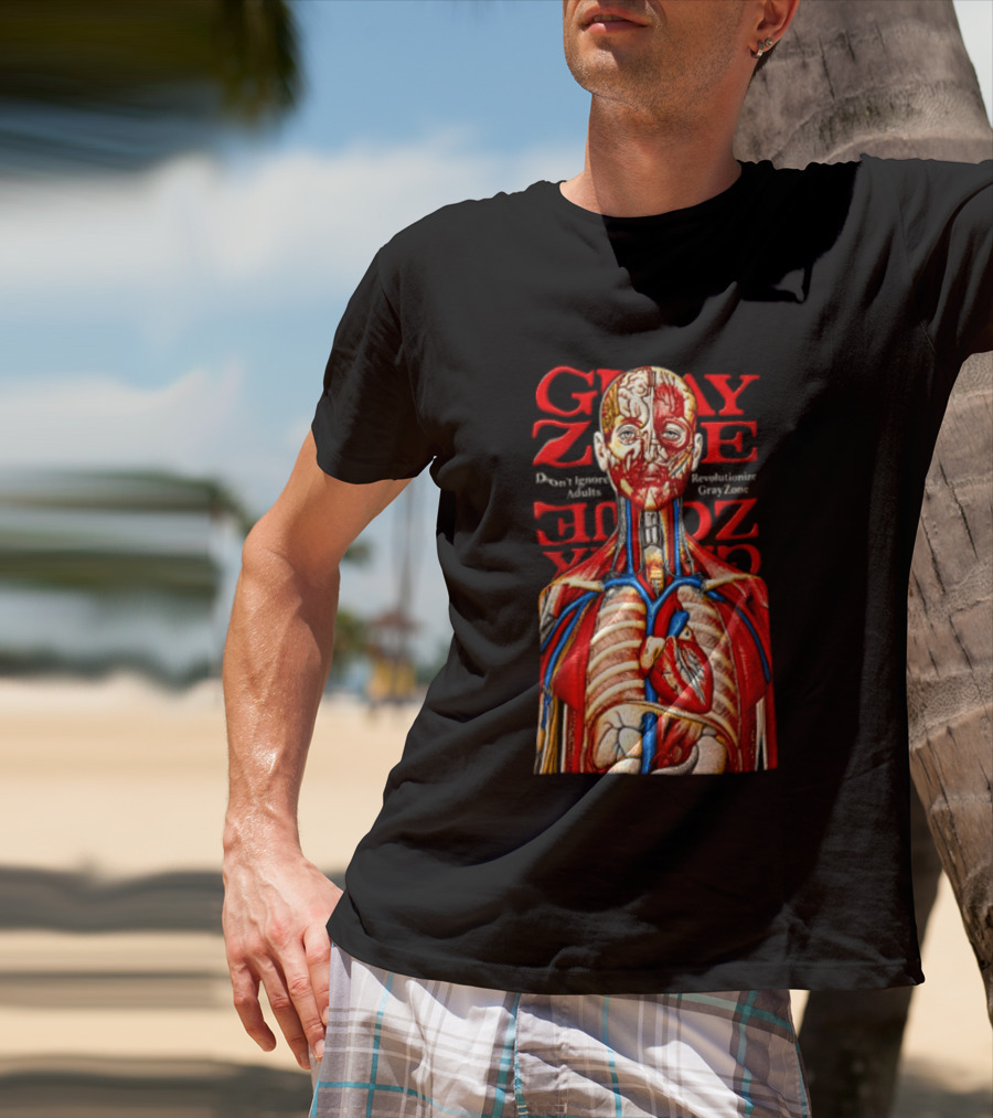 Grayzone Dont Ignore Revolutionize Anatomical Human Body Diagram T-Shirt