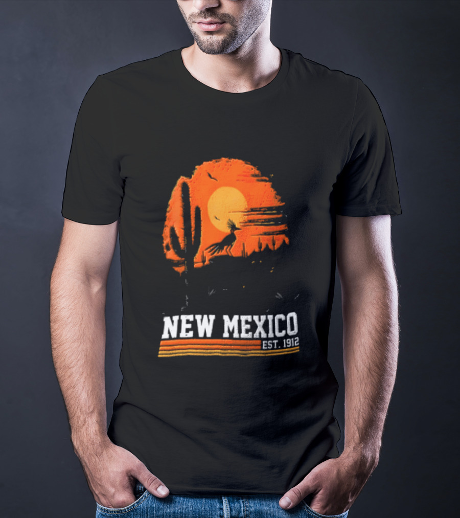 New Mexico Cactus Desert Vibes Est. 1912 Sun T-Shirt