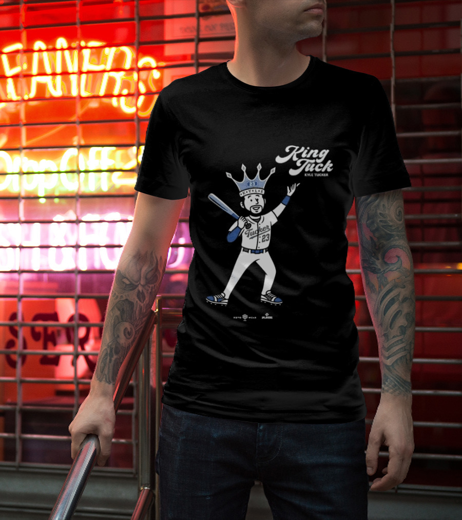 King Tuck Kyle Tucker Baseball 23 Crown Blue T-Shirt