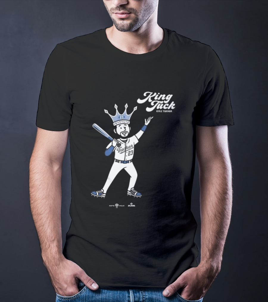 King Tuck Kyle Tucker Baseball 23 Crown Blue T-Shirt
