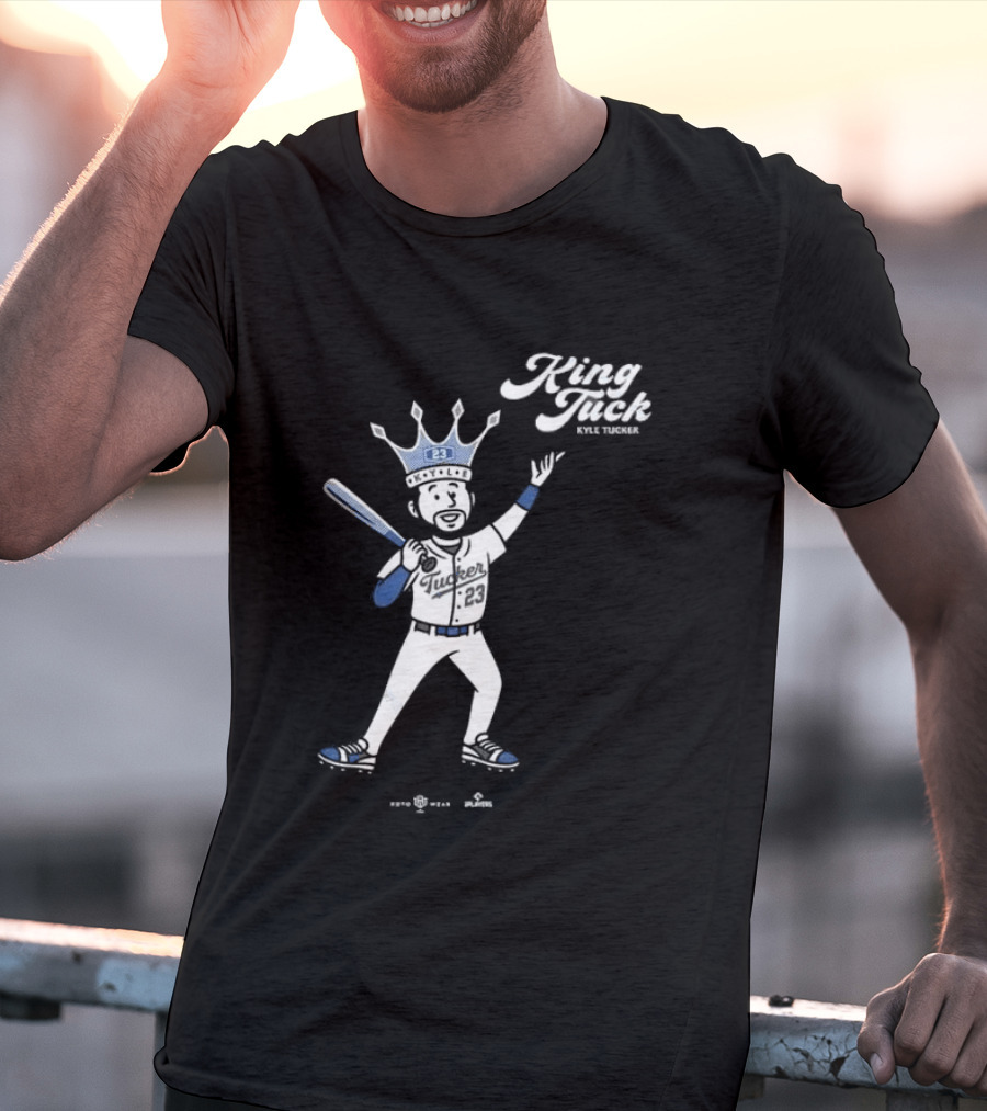 King Tuck Kyle Tucker Baseball 23 Crown Blue T-Shirt