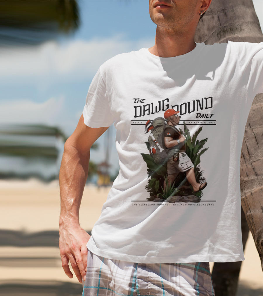 The Dawg Pound Daily September 13 2026 Cleveland Browns Vs Jacksonville Jaguars Week 1 T-Shirt