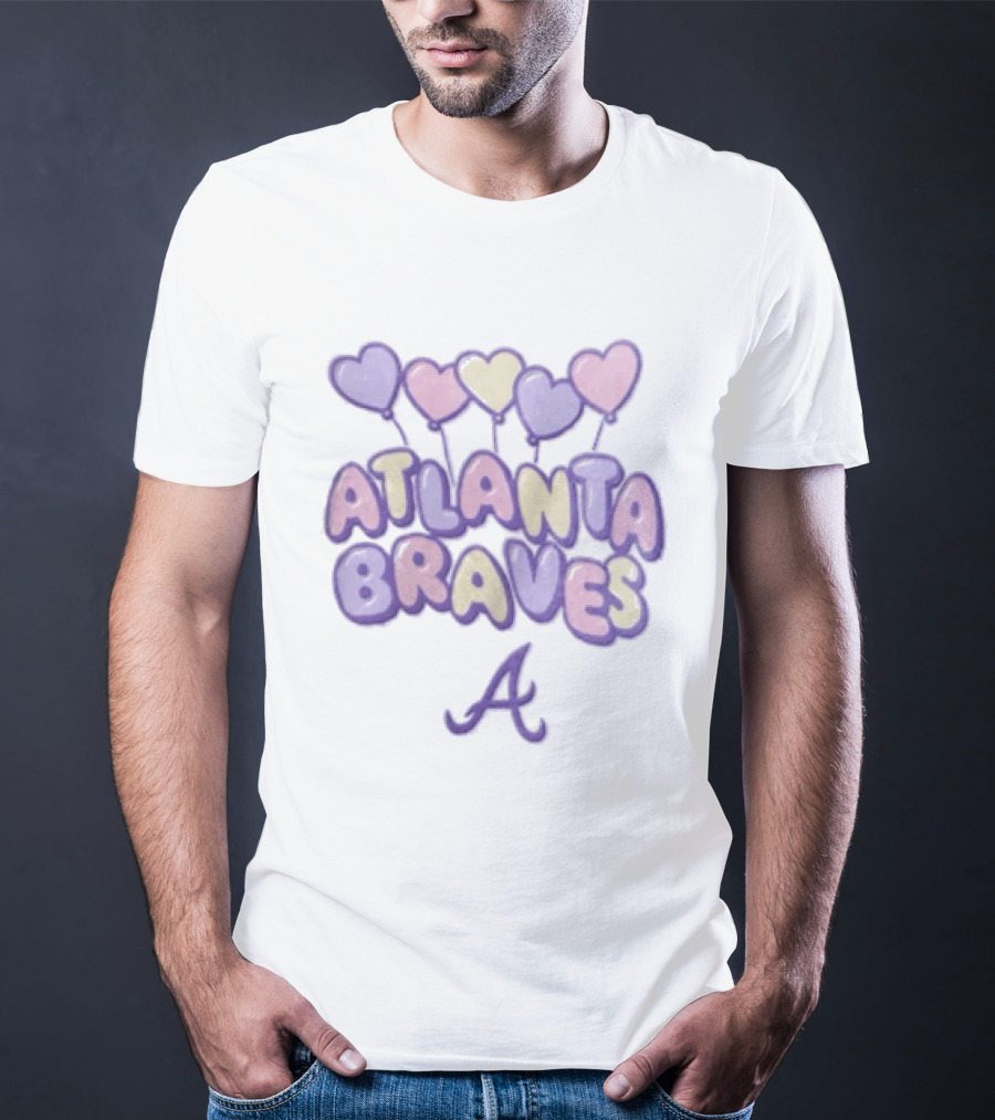 Atlanta Braves Hearts Blooper Fan T-Shirt