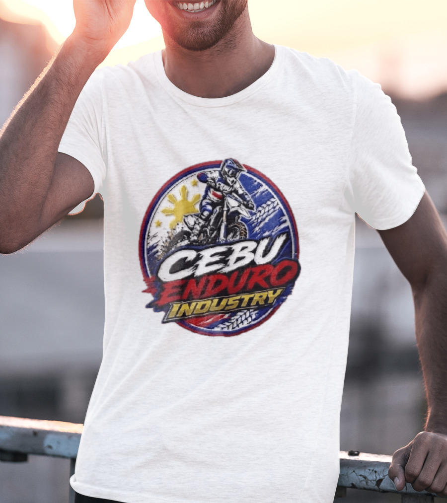 Cebu Enduro Industry Motocross Rider Dirt Bike Philippine Sun Adventure T-Shirt