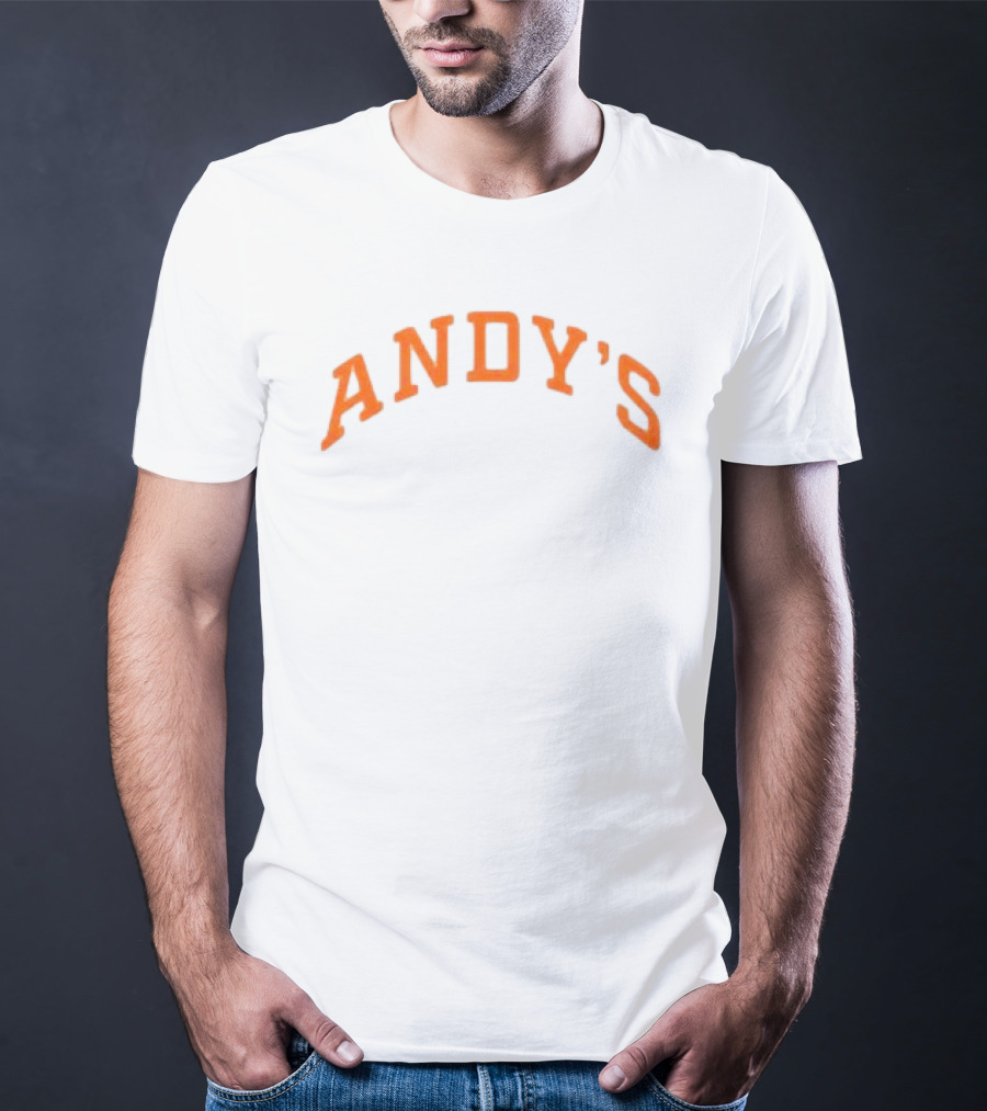Andy's Frozen Custard Pumpkin Mockneck Eatandys Store T-Shirt