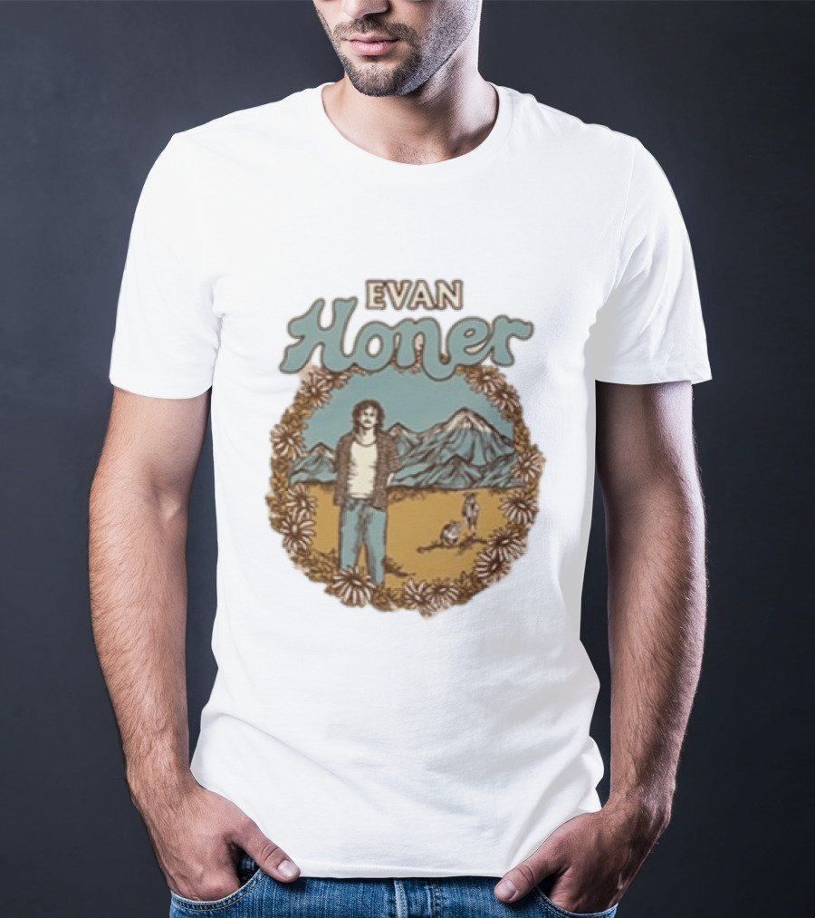 Evan Honer It's An Even Longer Road Tour 2026 Mountain Scene T-Shirt