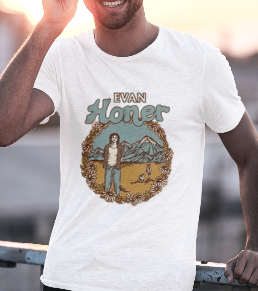 Evan Honer It's An Even Longer Road Tour 2026 Mountain Scene T-Shirt