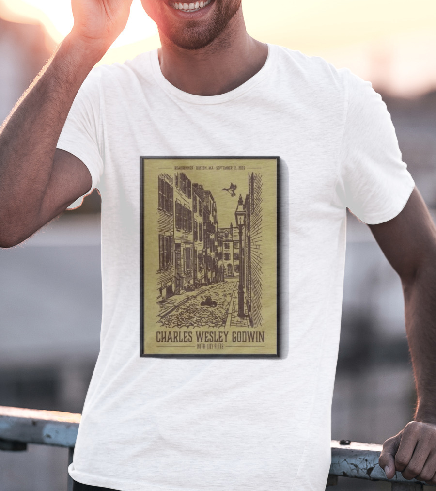 Roadrunner Boston MA September 12 2026 Charles Wesley Godwin With Lily Fitts T-Shirt