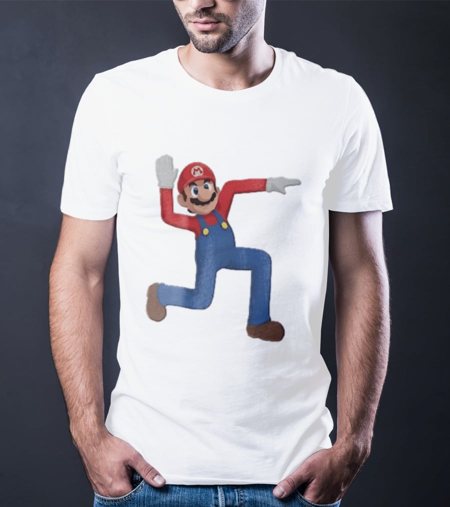 Super Mario Plumber Bent Arms And Legs Pose T-Shirt
