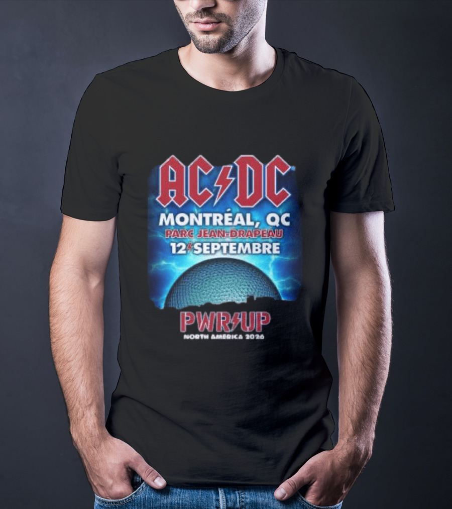 ACDC Montreal QC Parc Jean Drapeau 12 Septembre Pwr Up Tour T-Shirt