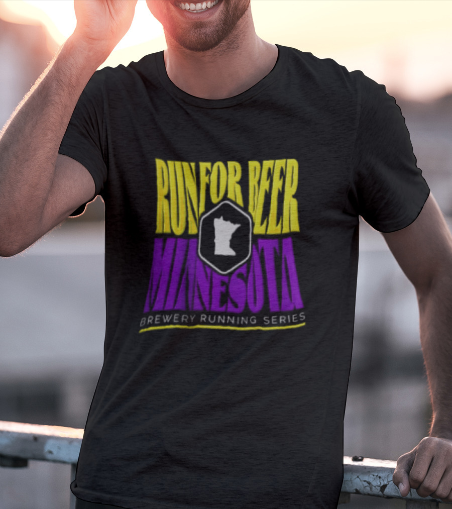 Run For Beer Minnesota Brewery Running Series Event With State T-Shirt