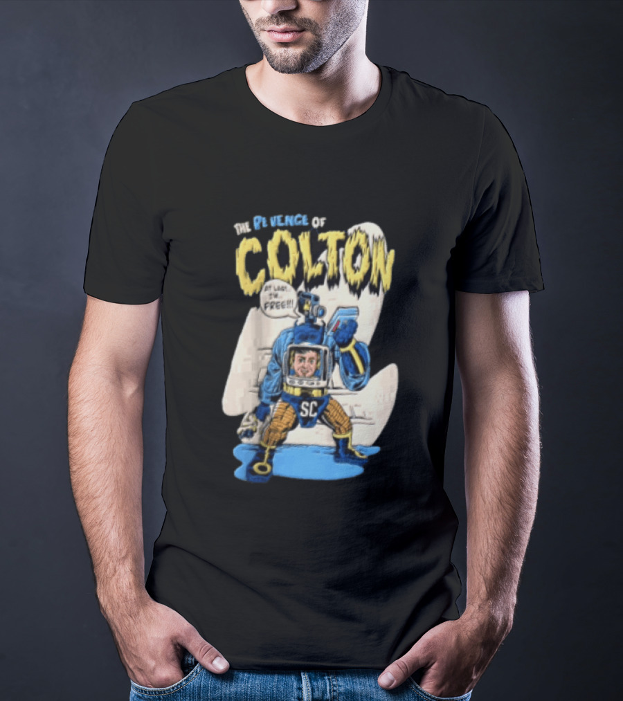 The Revenge Of Colton At Last I Am Free SC Robot Camera Head Video T-Shirt