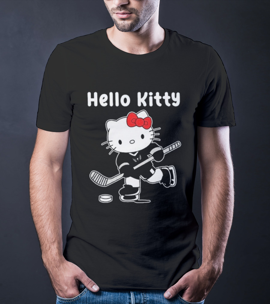 Hello Kitty Washington Capitals Hockey Team Collaboration T-Shirt