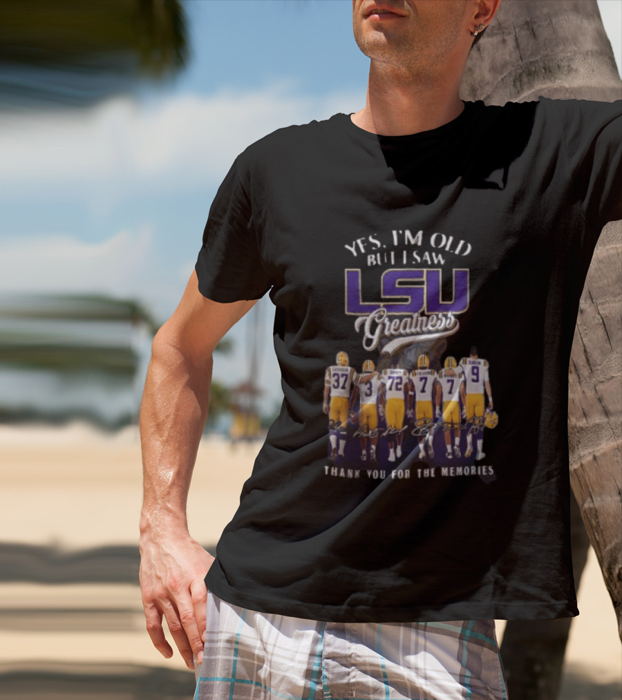 LSU Greatness Thank You For The Memories Football Legends Reunion T-Shirt