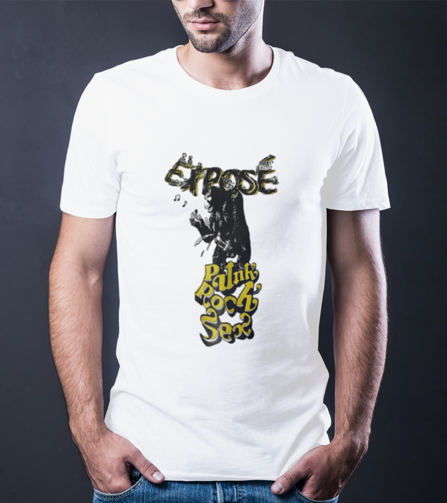 Expose King Kong Punk Rock Sex Gorilla Holding Woman T-Shirt