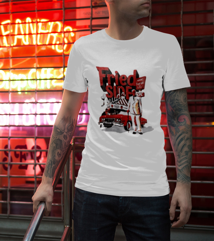 Fried Side Club KFC Colonel Sanders Kentucky Fried Luude Car T-Shirt
