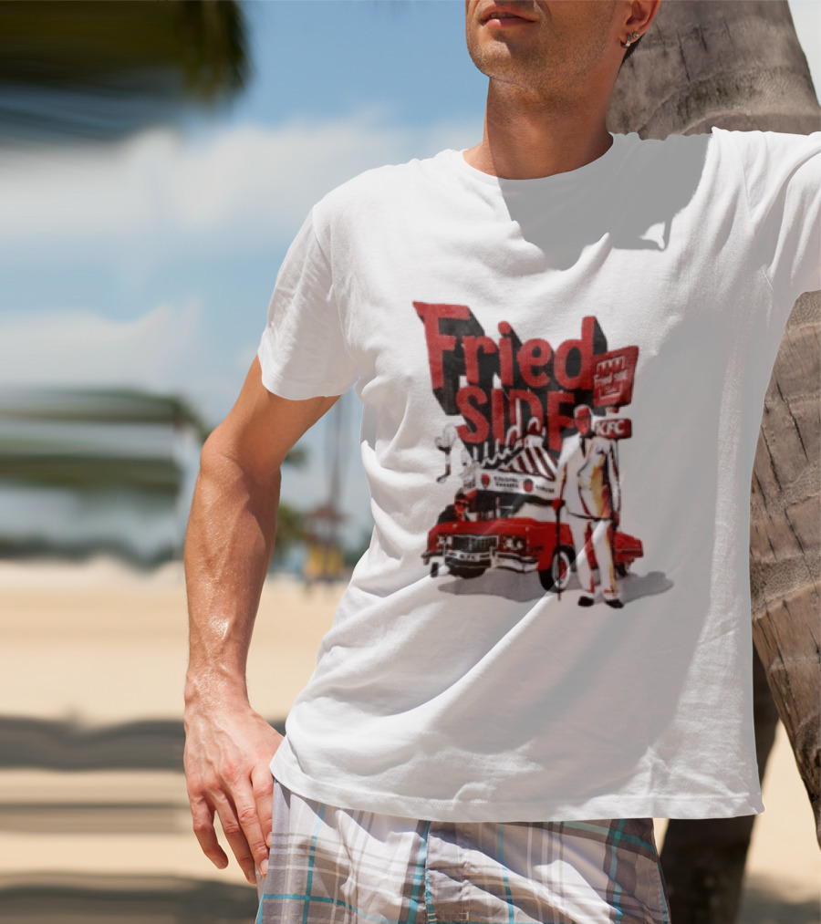Fried Side Club KFC Colonel Sanders Kentucky Fried Luude Car T-Shirt