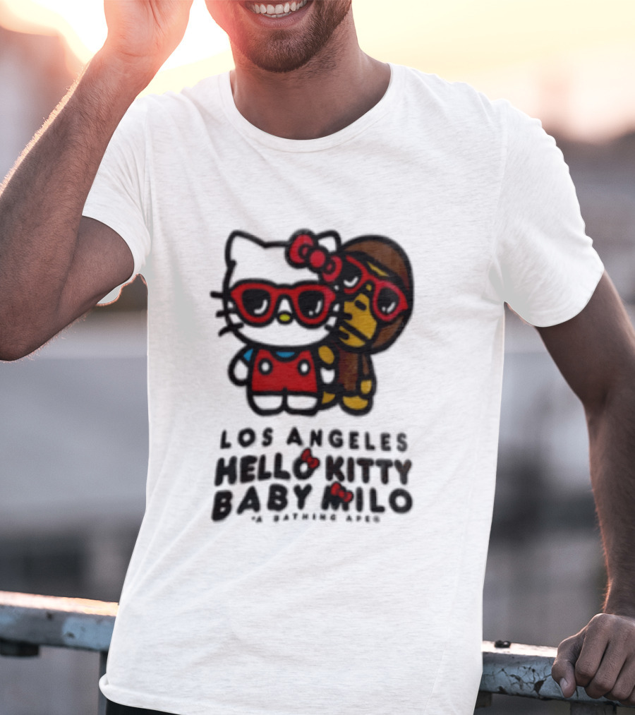 Los Angeles Hello Kitty Baby Milo A Bathing Ape Collaboration T-Shirt