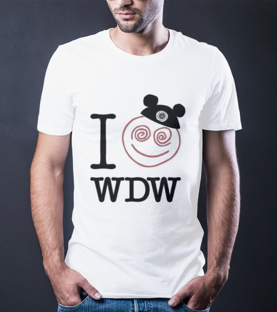 I Love WDW Smiley Face With Mouse Ears Lostbrostradingco T-Shirt