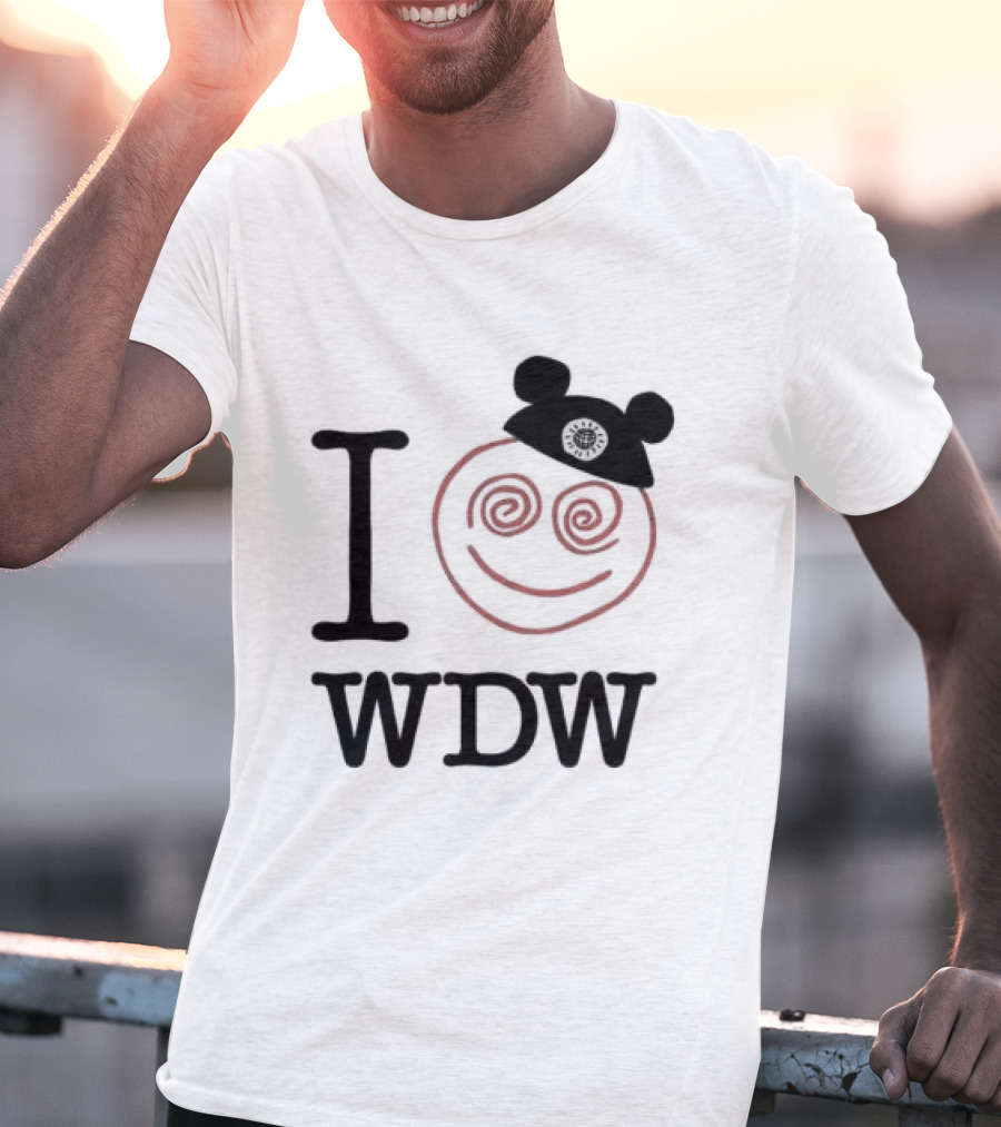 I Love WDW Smiley Face With Mouse Ears Lostbrostradingco T-Shirt