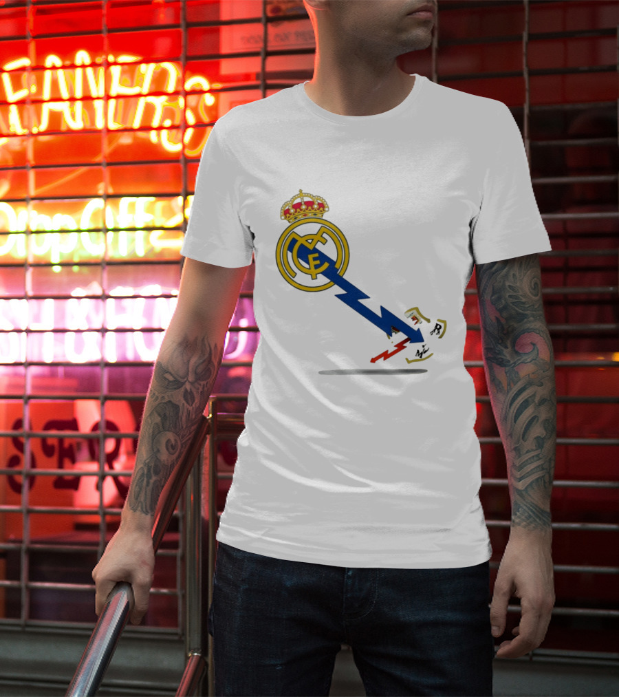 Real Madrid CF Lightning Strike Emblem MCF T-Shirt