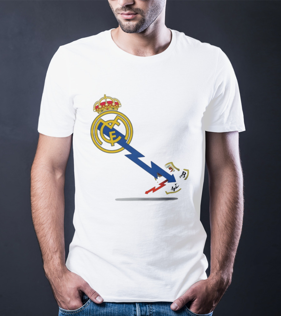 Real Madrid CF Lightning Strike Emblem MCF T-Shirt