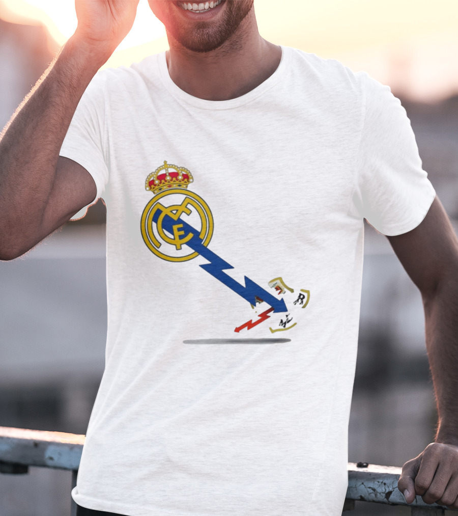 Real Madrid CF Lightning Strike Emblem MCF T-Shirt
