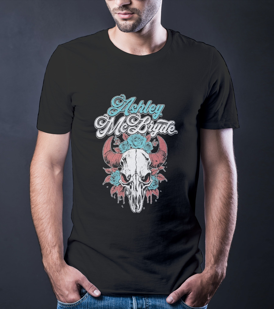 Ashley McBryde Skull Roses Floral T-Shirt