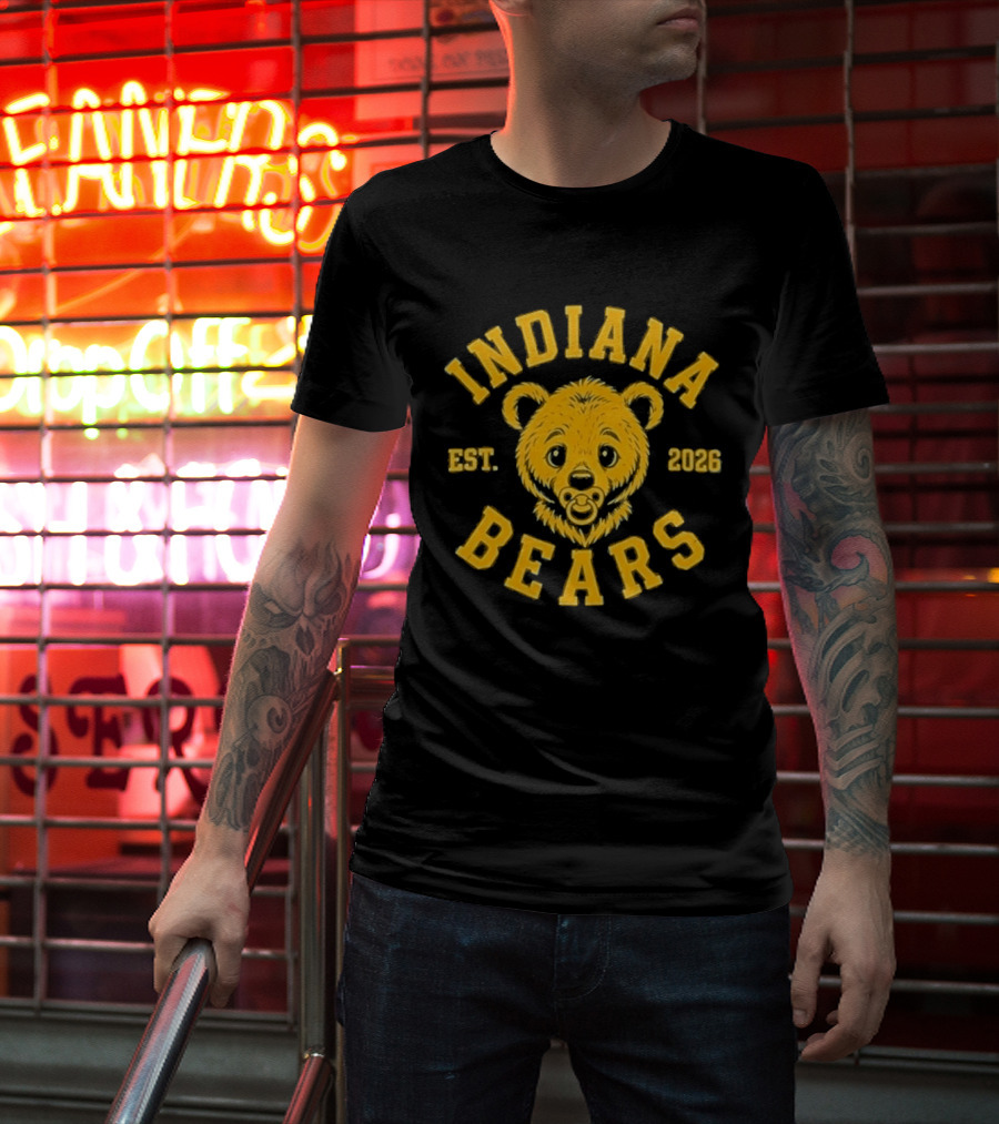 Indiana Bears Est 2026 Bear Mascot Fan Gear T-Shirt