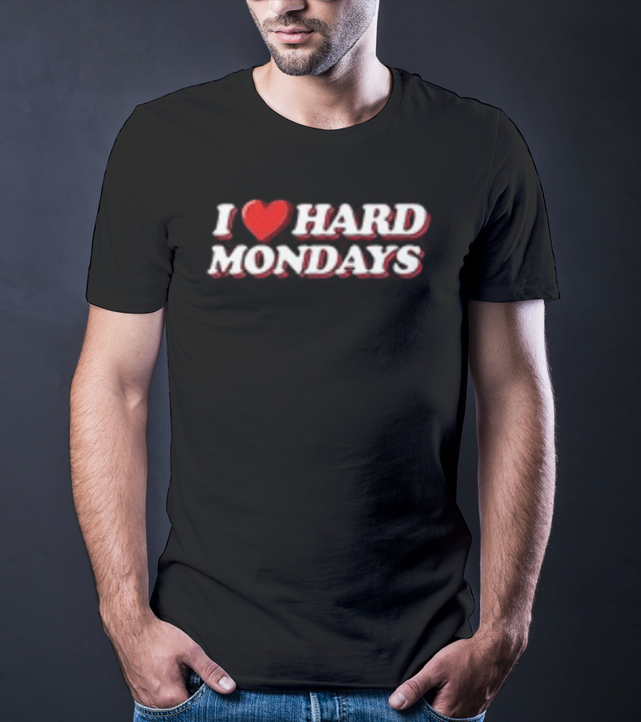 D&P Hard Launch Store I Heart Hard Mondays Hat T-Shirt