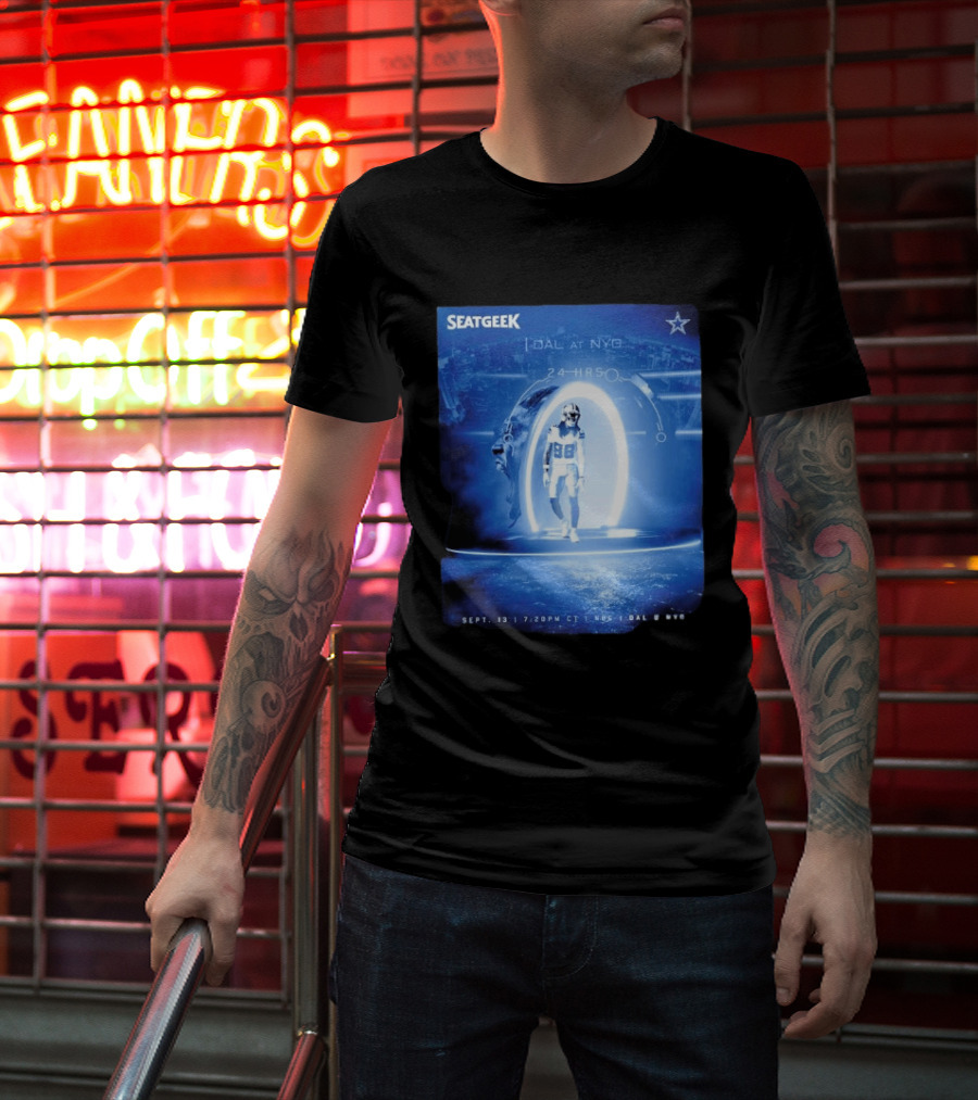 Seatgeek Dallas Vs New York Giants MetLife Stadium September 13 2026 24 Hrs Countdown T-Shirt