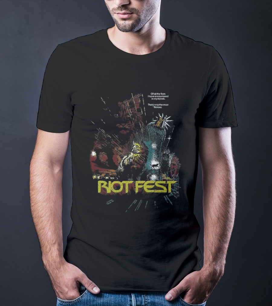 Riot Fest 2026 Chicago Douglass Park September 18 20 Wrath Of Cats Lineup T-Shirt